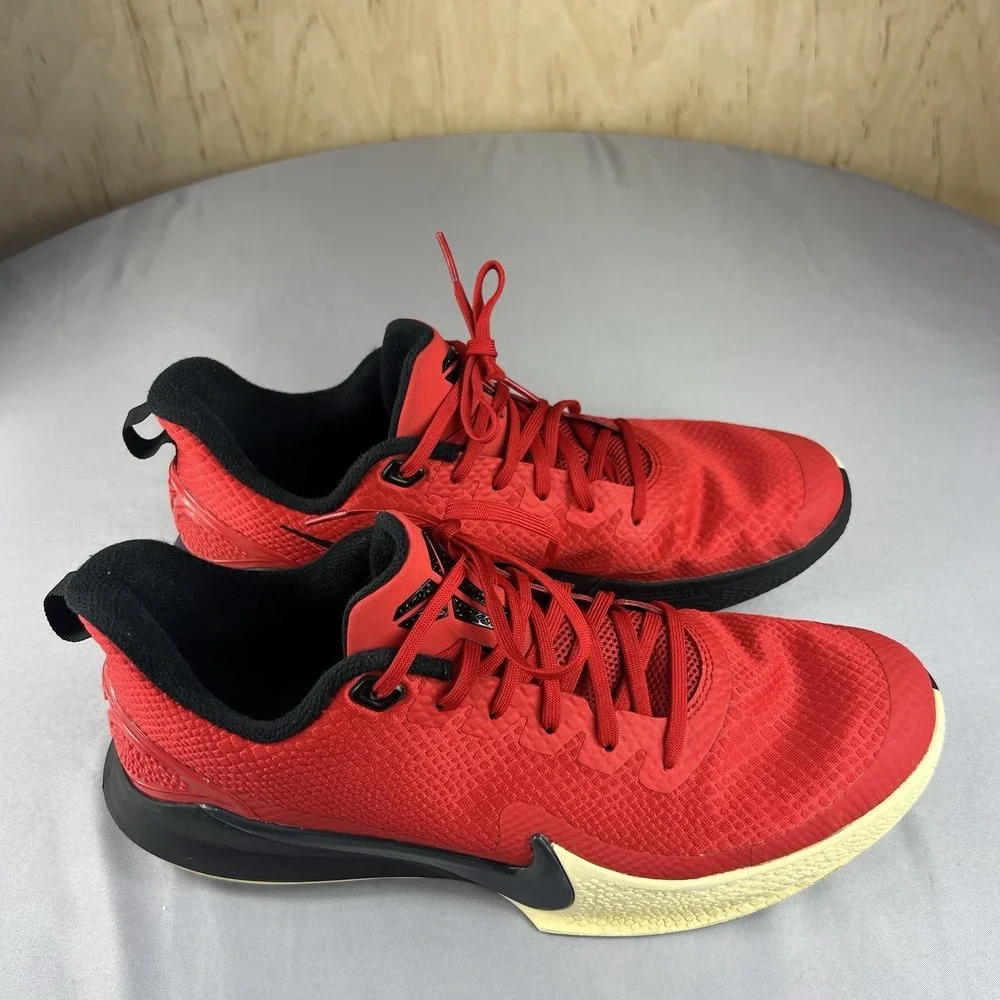 Nike Kobe Mamba Focus Men's 12 AJ5899-600 Red Black Basketball Sneakers Shoes - Picture 5 of 16